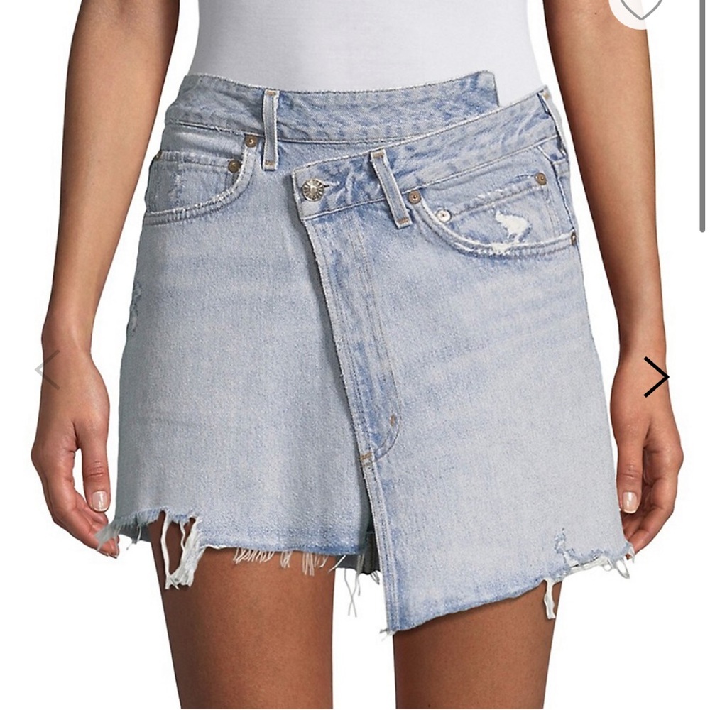 Agolde Criss Cross Skirt